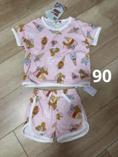 タグ付き未使用品　トムとジェリー　セットアップ　size90 綿100%