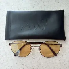 Zoff ラウンド型サングラス ブラウン系のサムネイル