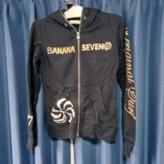 BANANA SEVEN 黒 M パーカー