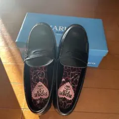 ①Rose Fan Fanブラック ローファー