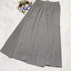 MICHEL KLEIN ミッシェルクラン ロングスカート 38 M 緑 黒 上のサムネイル