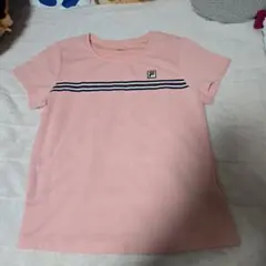 FILA ストライプピンクTシャツ XL