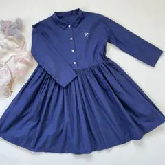 usedハンドメイド長袖ワンピース　120