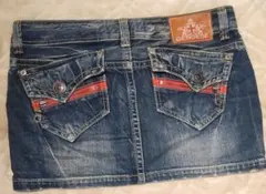 GENOESE デニム ミニスカート ブルー Y2K