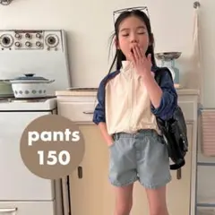 デニム ショートパンツ 女の子 韓国子供服 150 #152