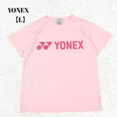 YONEX　ヨネックス【L】 ロゴプリント 半袖スポーツTシャツ バドミントン