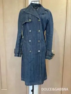 DOLCE & GABBANA デニムトレンチコート MADE in ITALYのサムネイル