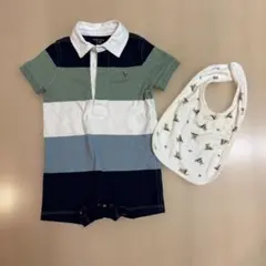 【ラルフローレン】ポロシャツ ロンパース 9M スタイおまけつき⭐︎のサムネイル