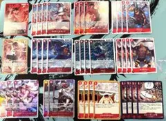 赤エース デッキパーツ 37枚セット ワンピースカード OP16 OP17