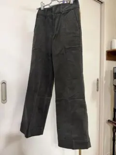 【美品】コーディロイパンツ　グレー　ハイウエスト