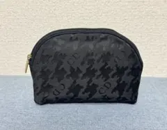【良品】Christian Dior コスメポーチ ブラック 千鳥格子のサムネイル