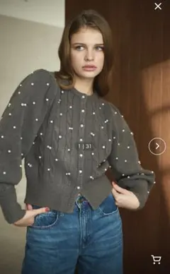 ESCADA SPORT 赤 口紅柄カーディガン - メルカリ