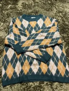 【限定値下げ】WEGO ダイヤモンド柄ニットセーター M