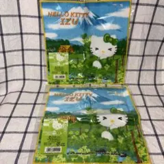 【新品】激レア 平成レトロ 2002 ハローキティ ご当地ハンカチ 伊豆限定のサムネイル