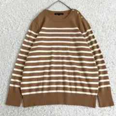 22AW✨極美品✨23区 セミウーステッドウール ニット 大きいサイズ 44