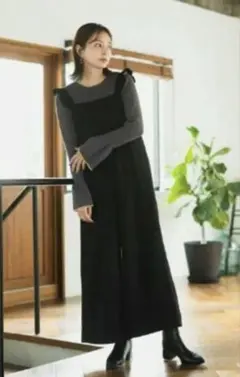 ブラック サロペット Mサイズ