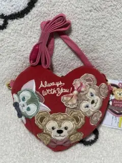 ダッフィー＆フレンズ　ハート　ショルダーバッグ　スウィートダッフィー