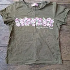 mezzo piano 花柄 Tシャツ 140
