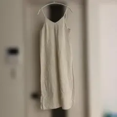 ベージュ キャミワンピース