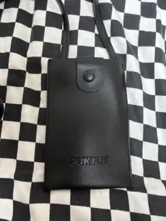 PUNYUS ノベルティ スマホショルダー ブラック ロゴ入り 1回使用