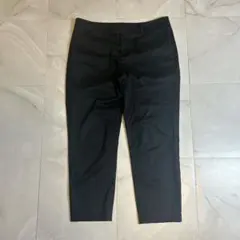 ユニクロ スマートアンクルパンツ Lサイズ（70）ブラック センタープレス 黒