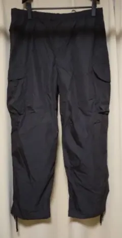 【未使用】①UNIQLO ワイドパラシュートパンツ ブラック　XXL