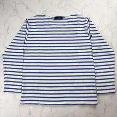 極美品 SAINT JAMES ウェッソン T3 M 白青 ボーダー