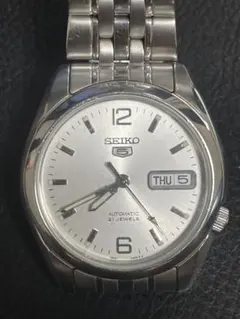 SEIKO 5 自動巻き 腕時計 シルバー