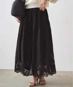 レースティアードスカート Loungedress 新品 Loungedress（ラウンジドレス） スカート レースティアードスカート