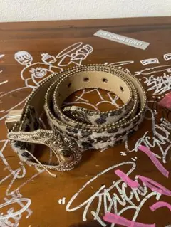 ヒョウ柄 Y2Kベルト