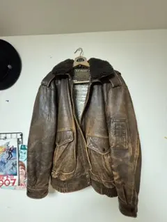 レザーフライトジャケット ボア襟のサムネイル