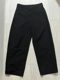 ユニクロ バレルレッグパンツ Lブラック