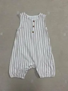 UNIQLO ストライプ ノースリーブロンパース