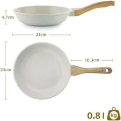 Sensarte ノンスティック フライパン 24cm ホワイト　新品未使用品のサムネイル