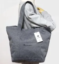 【ルコック／le coq sportif】シンプル カジュアルトートバッグ・濃灰