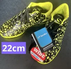 Sondico サッカーシューズ 22cm WIDE 黒/黄