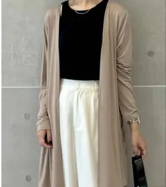 リエデイ ロングカーディガン モカ