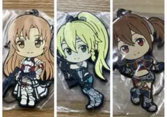 ソードアート・オンライン SAO ラバーストラップ アスナ リーファ シリカ