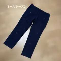 パパス➕　チノパン　XL ネイビー　刺繍のサムネイル