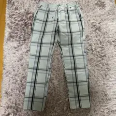 アズールバイマウジー　チェック柄ストレートパンツ