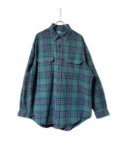 90s Ralph Lauren チェックシャLサイズ