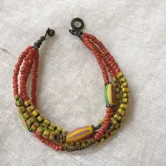 アフリカン・ビーズのブレスレット(B)