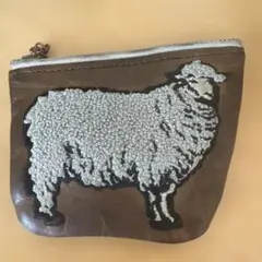 riprap 羊 刺繍 コインケース レザー 革 羊 - メルカリ