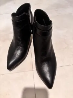 ショートブーツ 本革 24.5