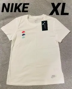 ナイキ　3連ロゴ刺繍　Tシャツ　スポーツウェア ウィメンズ 　レディース　XL