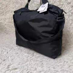 値下げ新品タグ付レスポートサック 2way ボストンバッグ ショルダー 黒無地 レスポートサック ショルダー バッグ ボストン ブラック 黒 無地