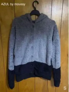 AZUL by moussy フリースジャケット S グレー・ブラック