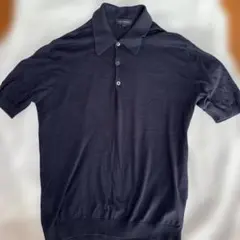 JOHN SMEDLEY ニットポロシャツ ネイビー XSサイズのサムネイル