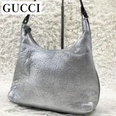 【美品】 GUCCI グッチ ワンショルダーバッグ GGキャンバス y2k GUCCI（グッチ） 斜め掛けショルダーバッグ GGキャンバス/レザー