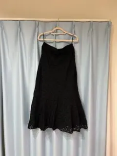 マーメイドフレアスカート　レース　ブラック